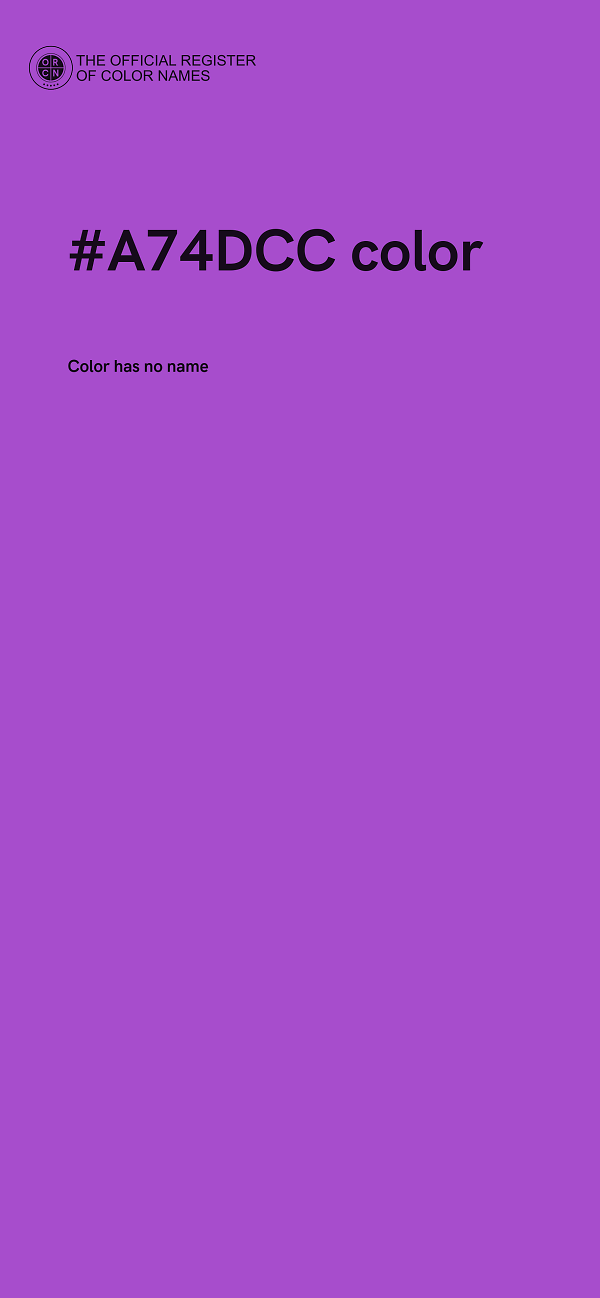 #A74DCC color image