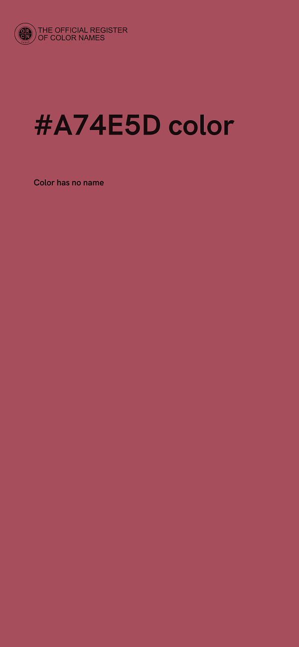 #A74E5D color image