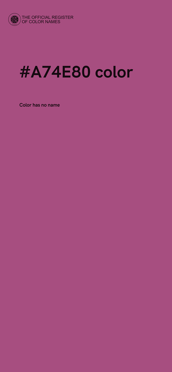 #A74E80 color image
