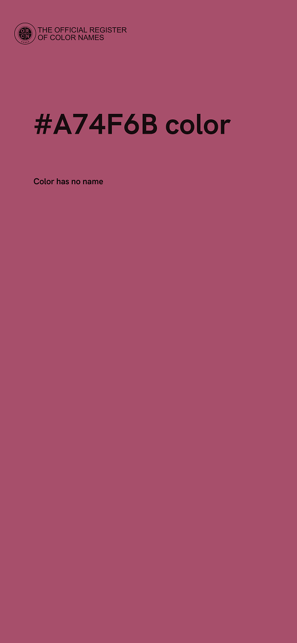 #A74F6B color image