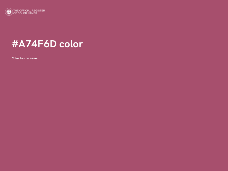 #A74F6D color image