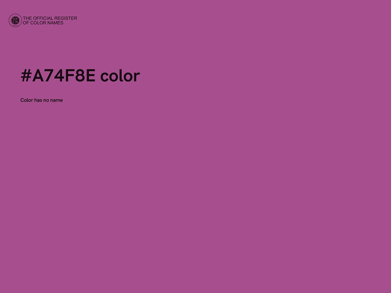 #A74F8E color image