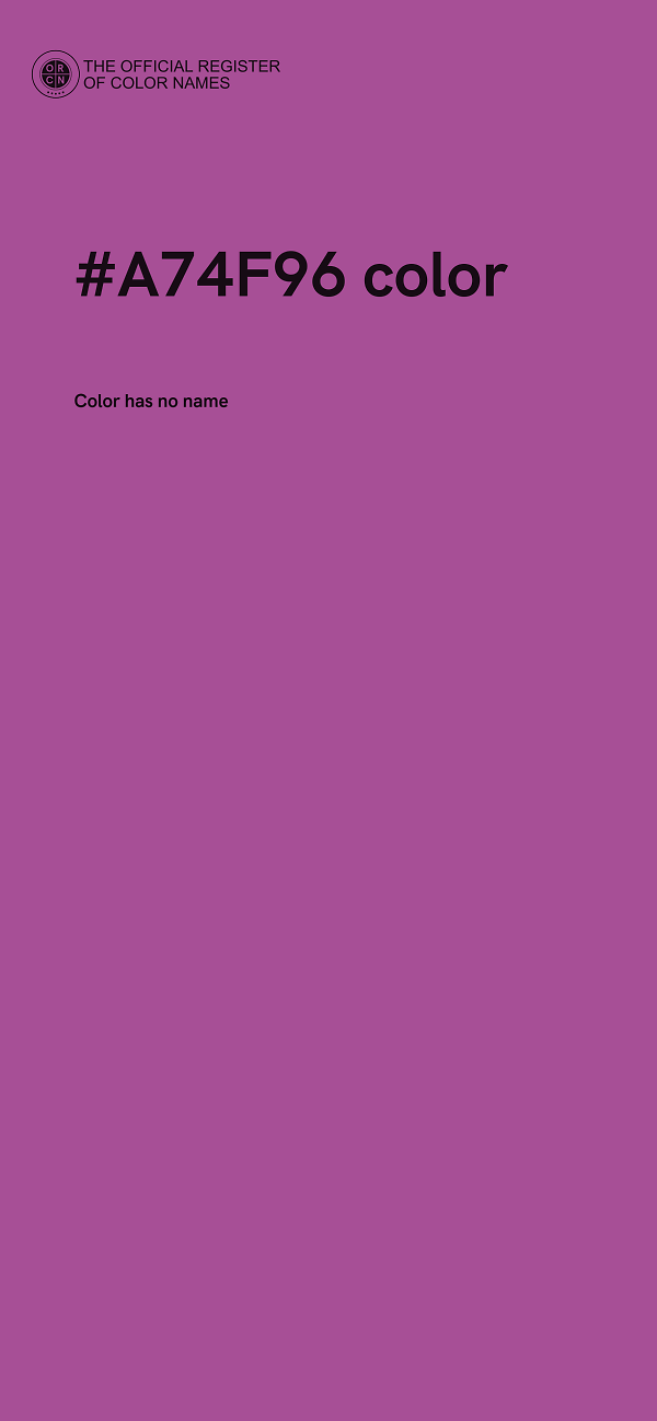 #A74F96 color image