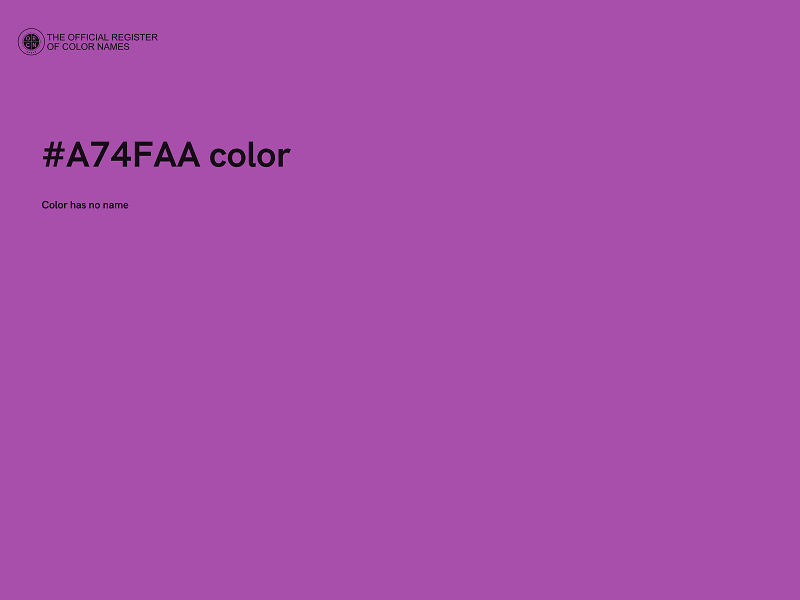 #A74FAA color image