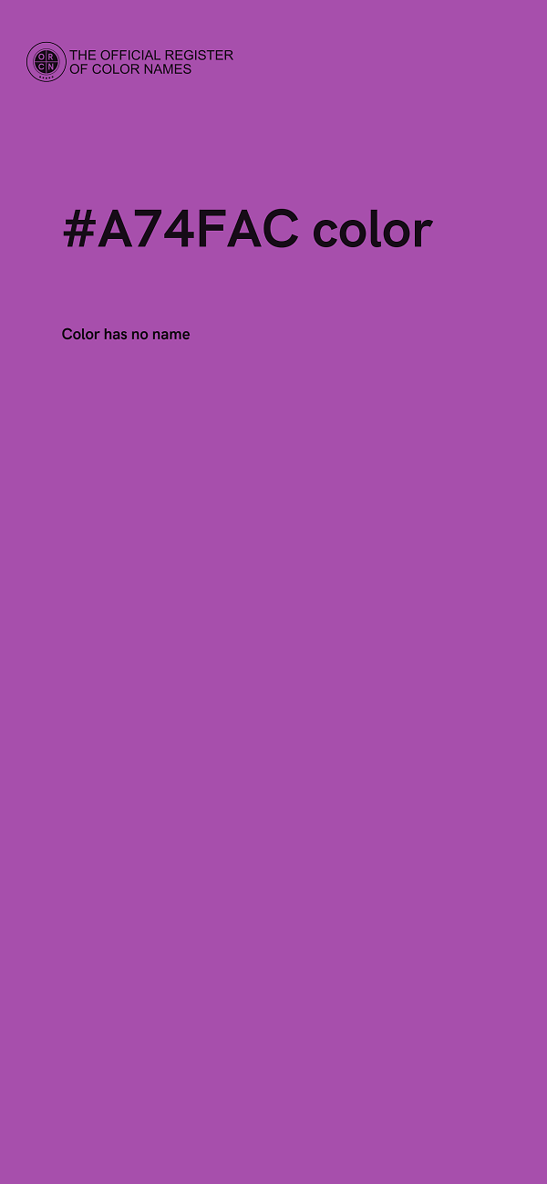#A74FAC color image
