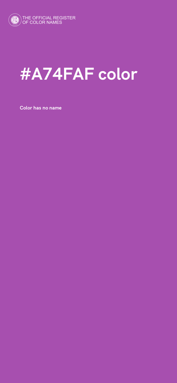 #A74FAF color image