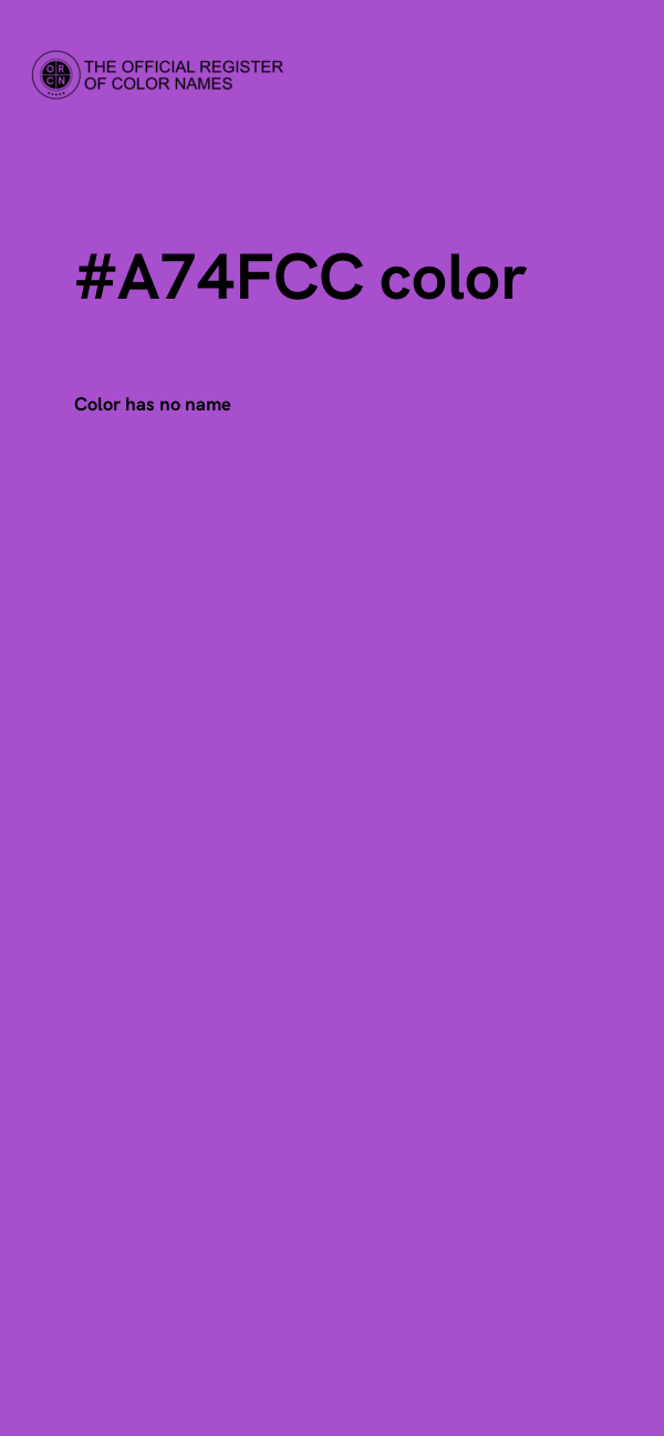 #A74FCC color image