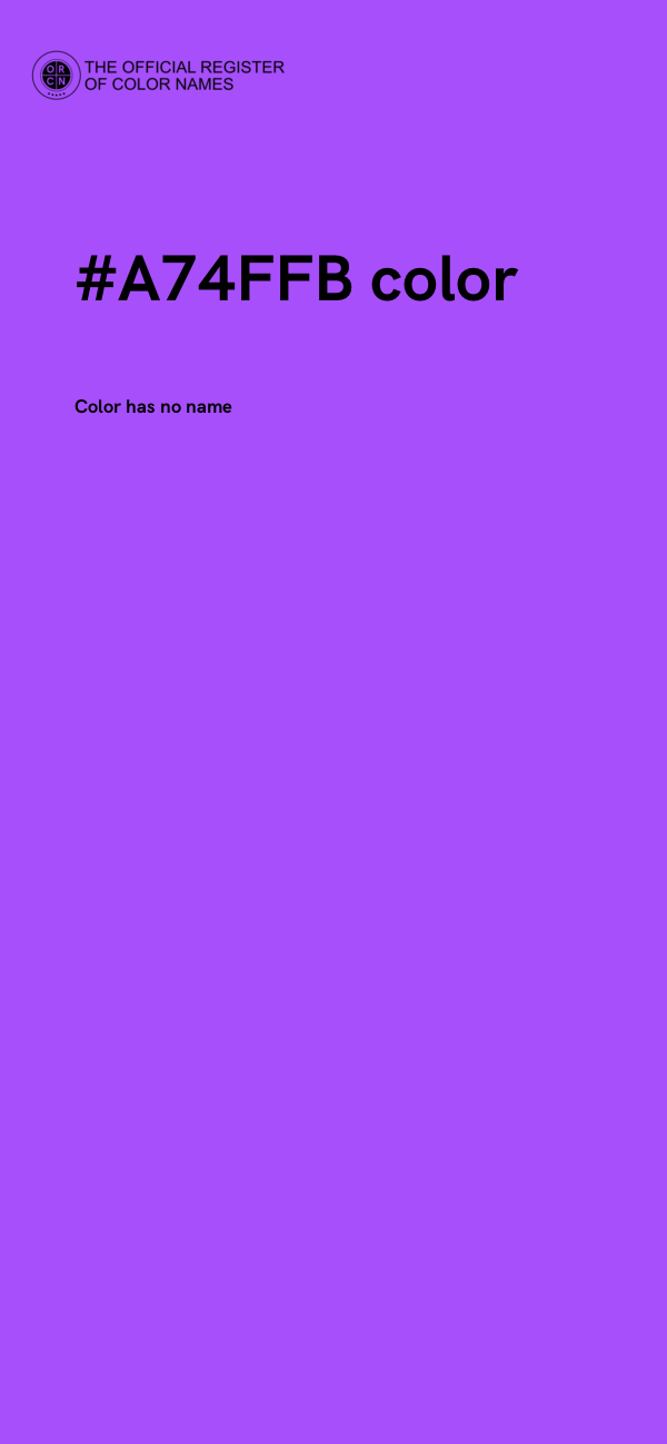 #A74FFB color image