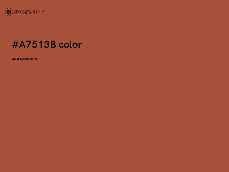 #A7513B color image