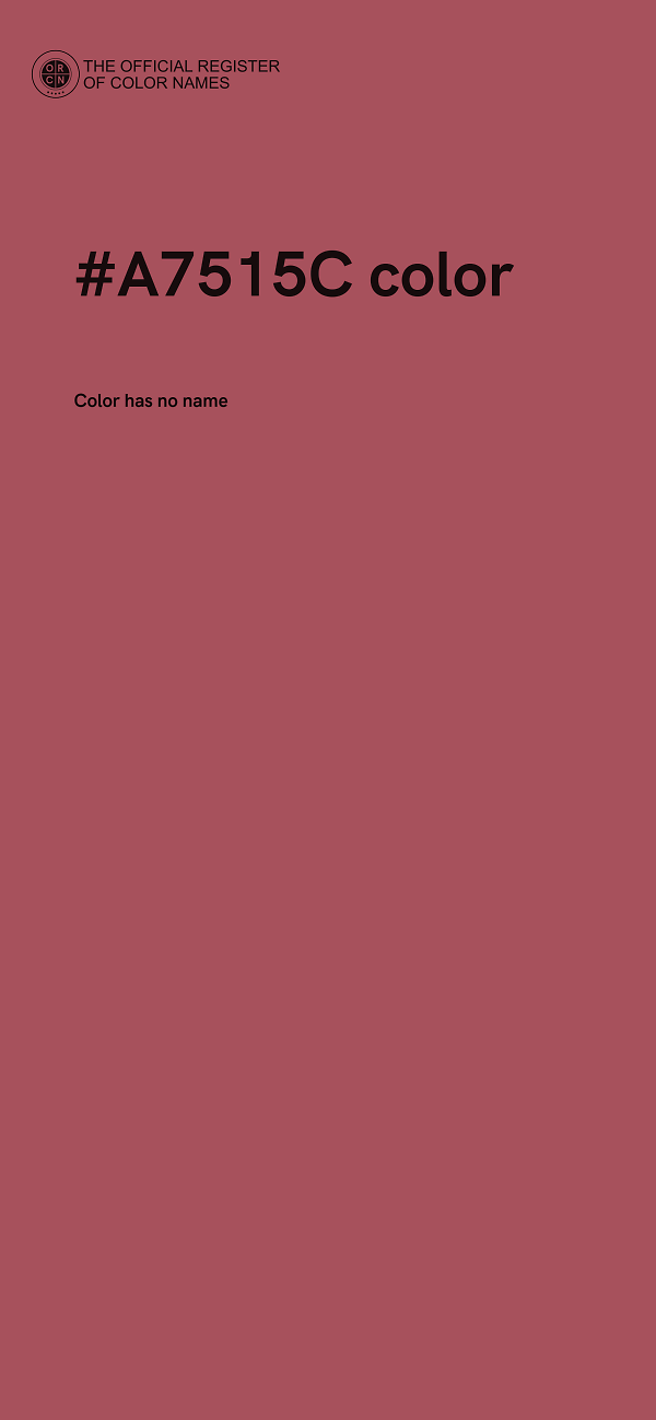 #A7515C color image