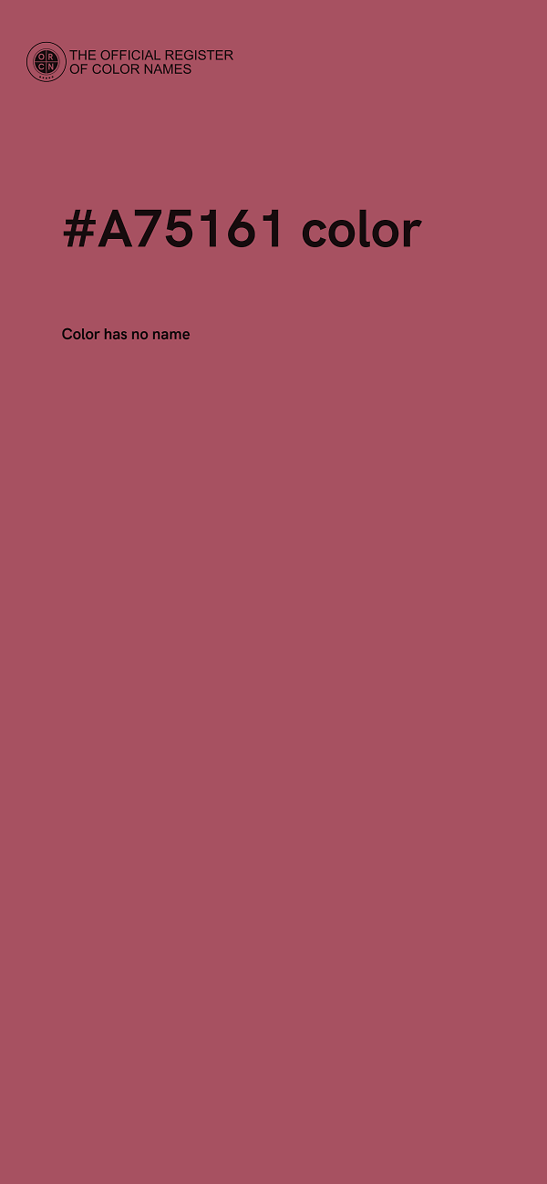 #A75161 color image