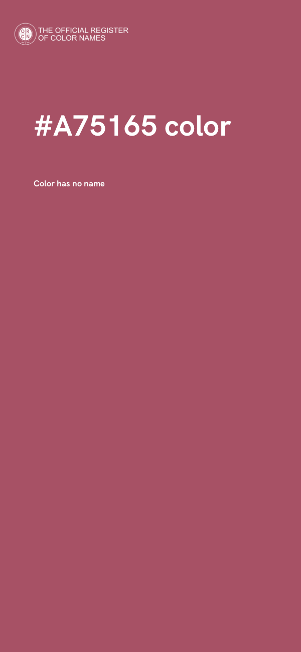 #A75165 color image