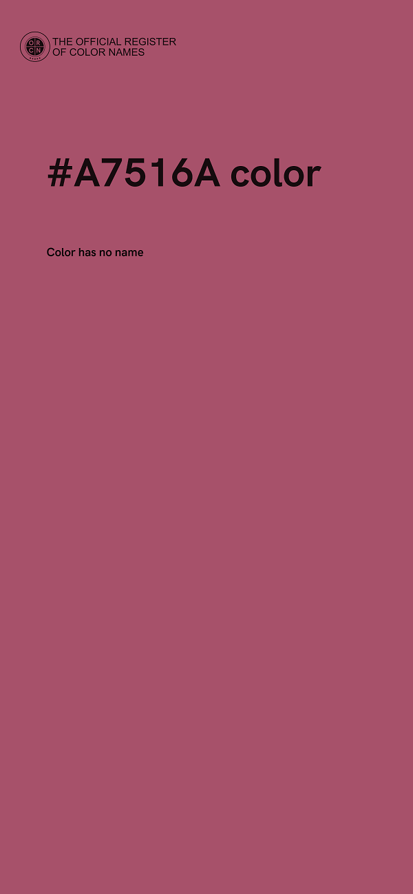 #A7516A color image