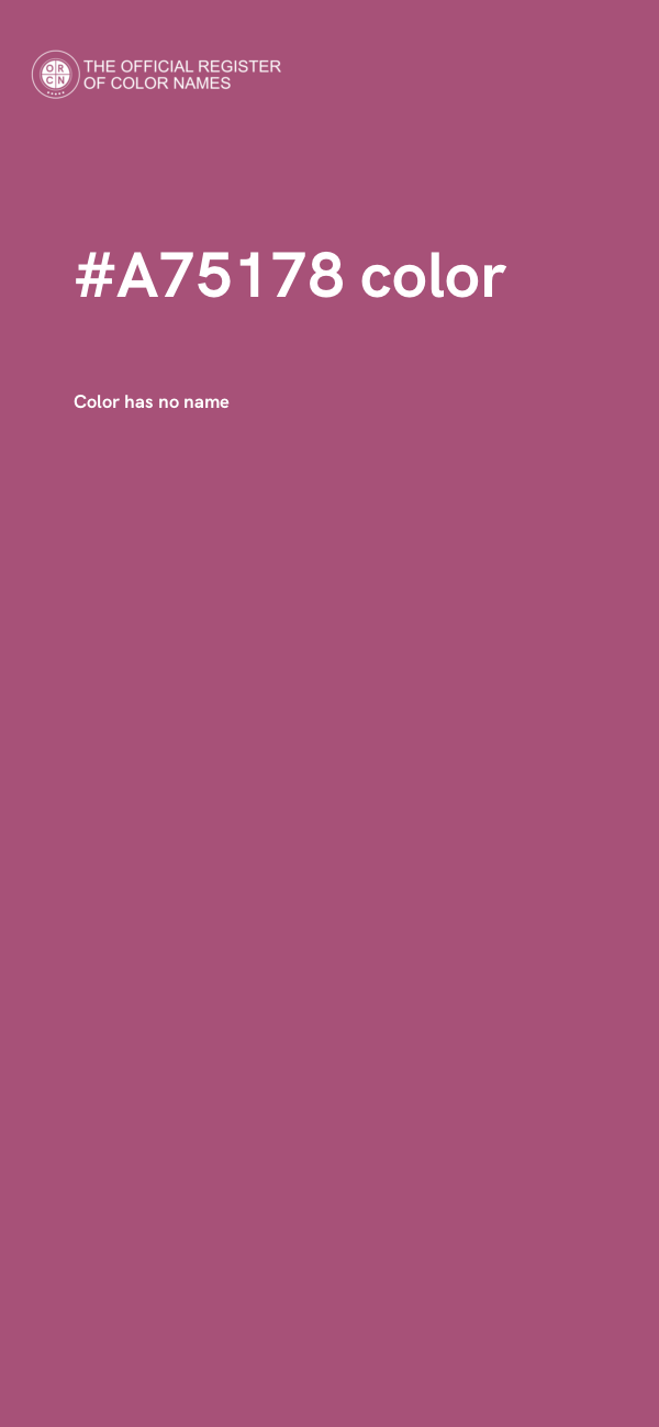 #A75178 color image