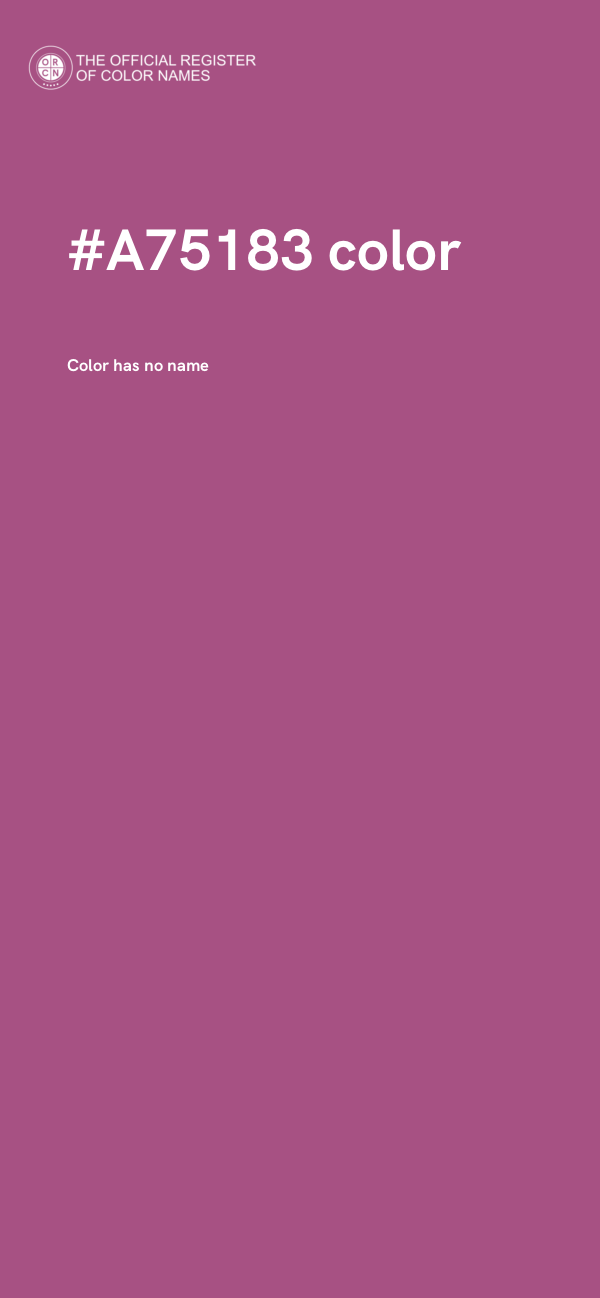 #A75183 color image