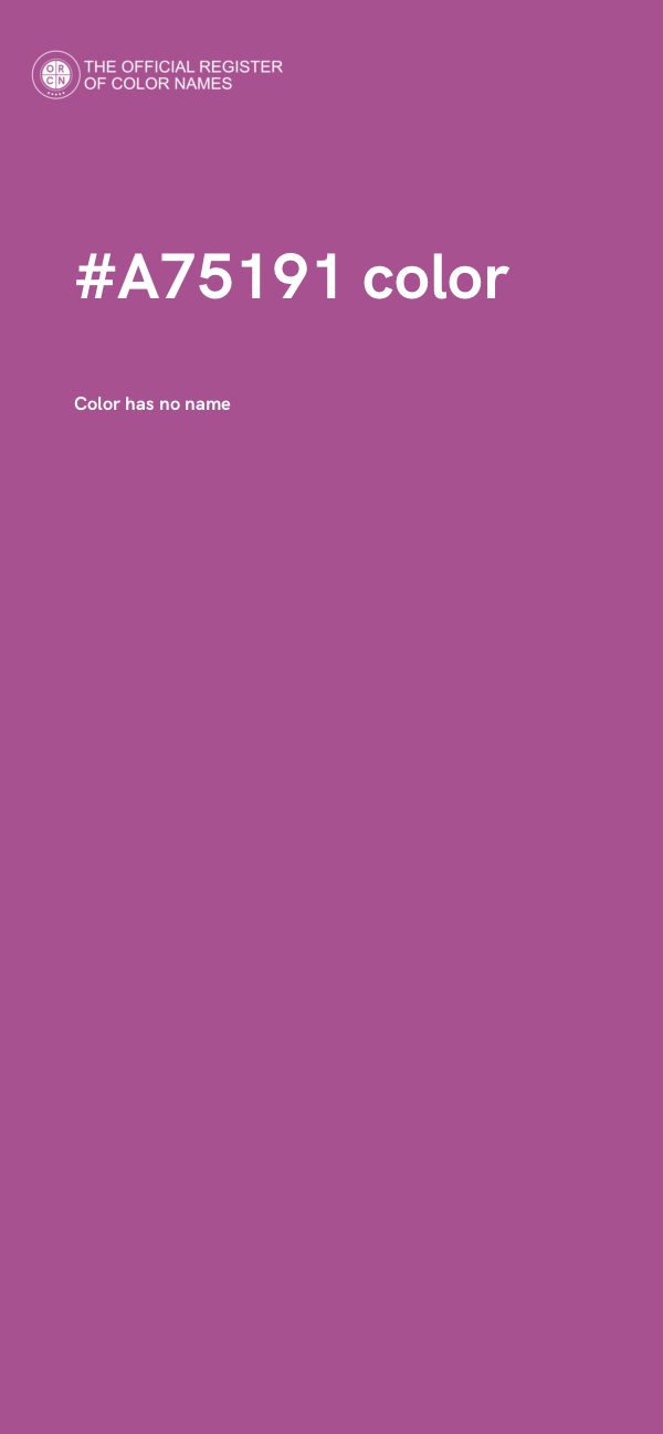 #A75191 color image