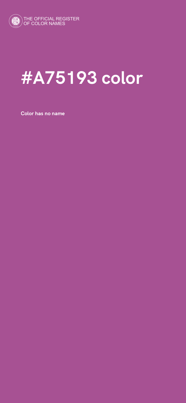 #A75193 color image