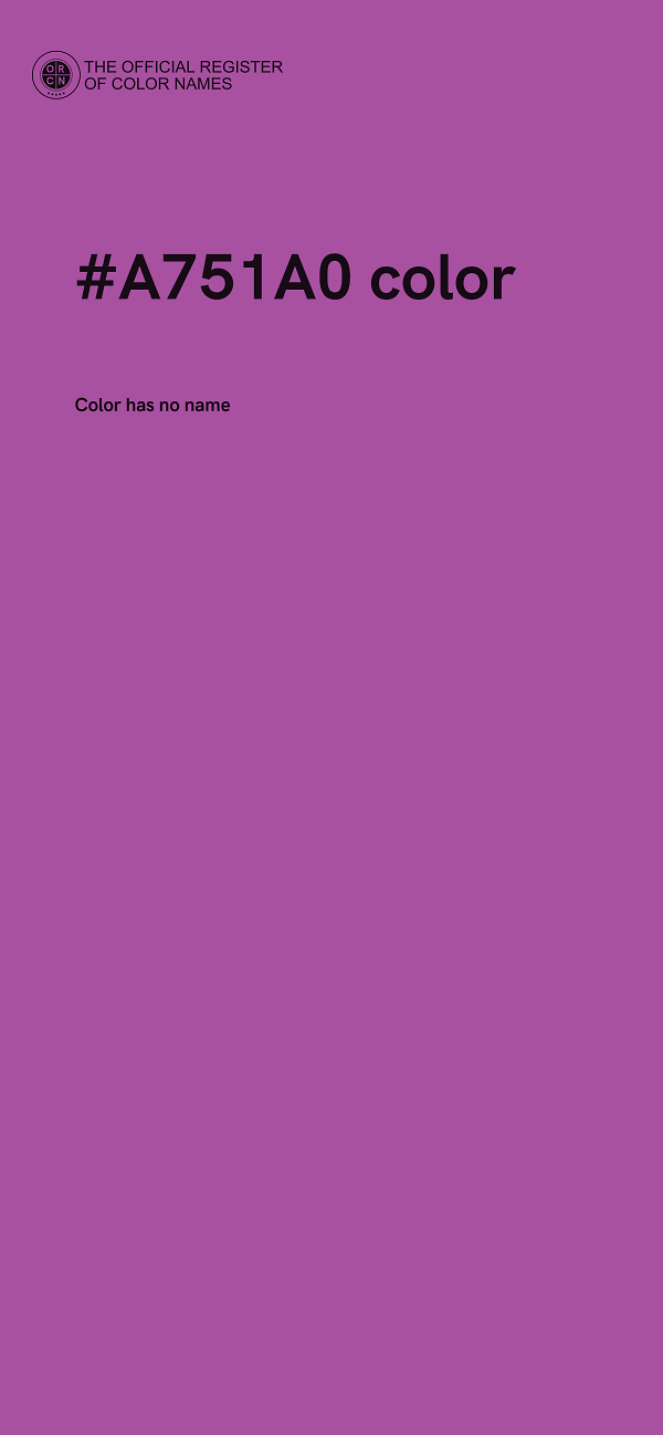 #A751A0 color image