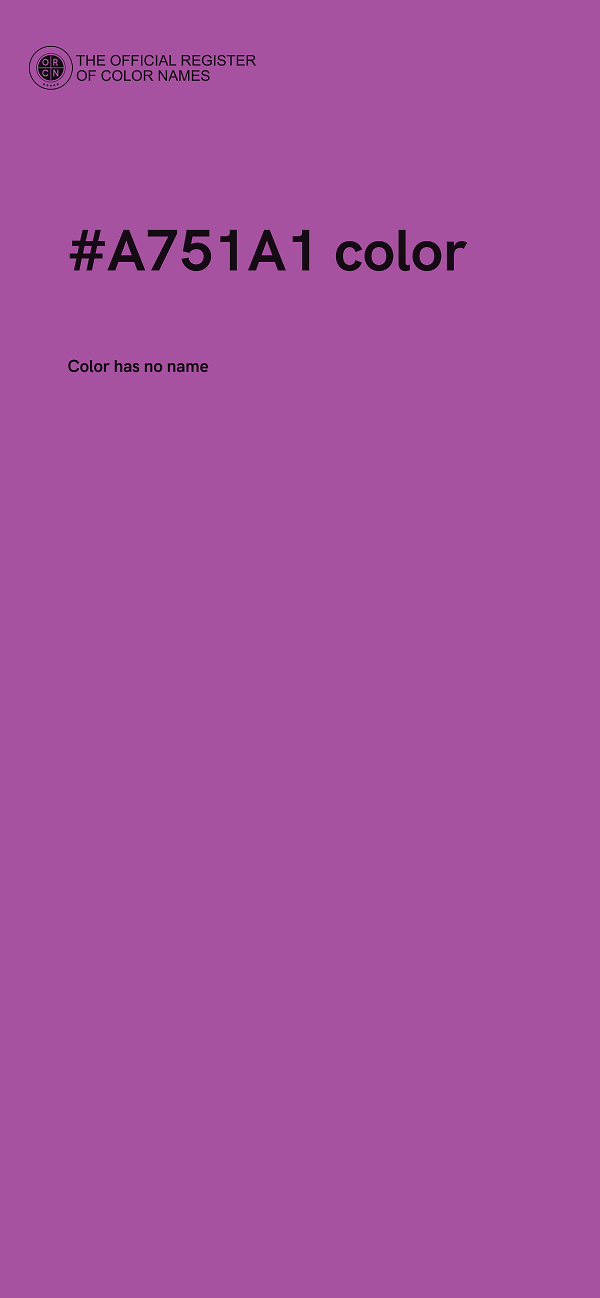 #A751A1 color image