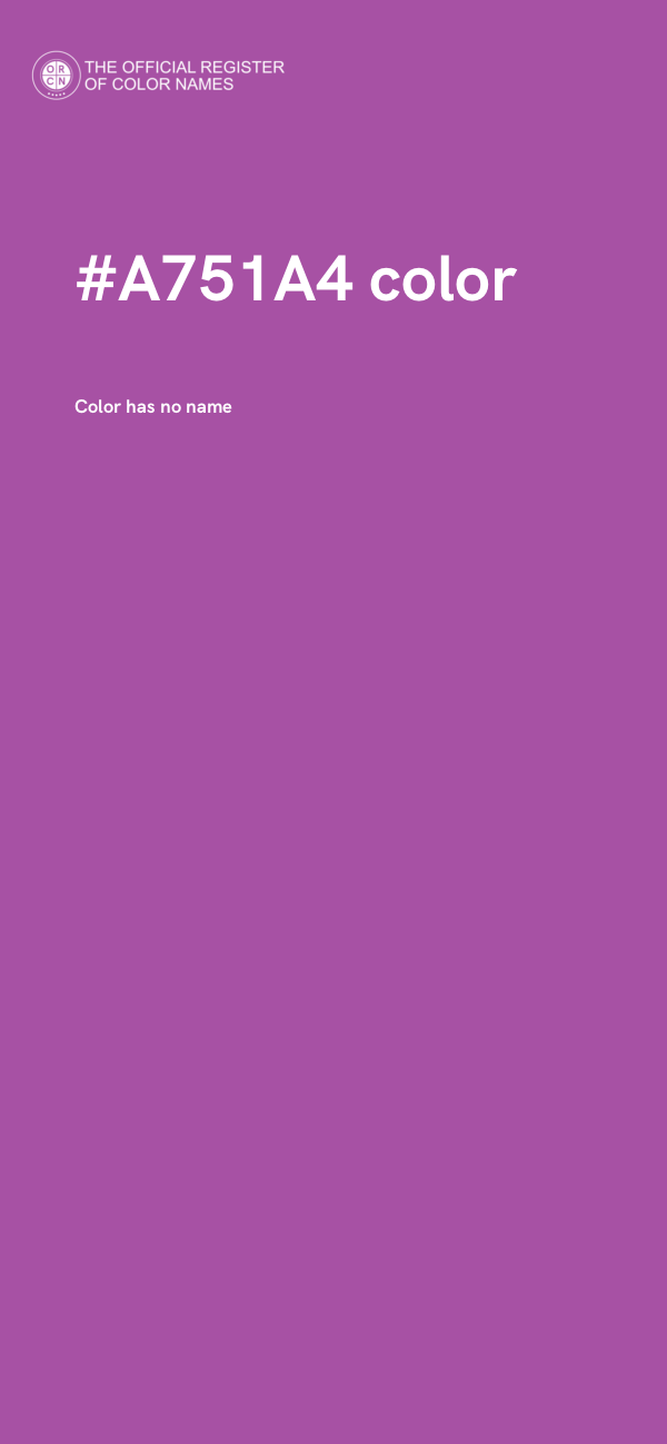#A751A4 color image