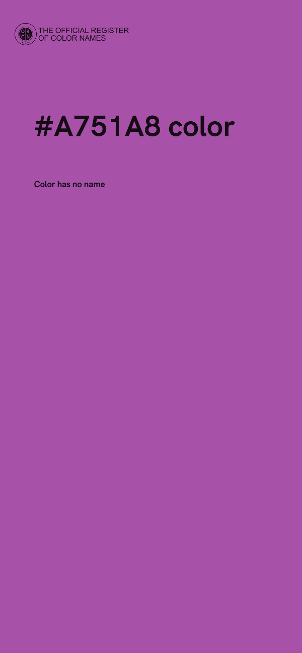 #A751A8 color image