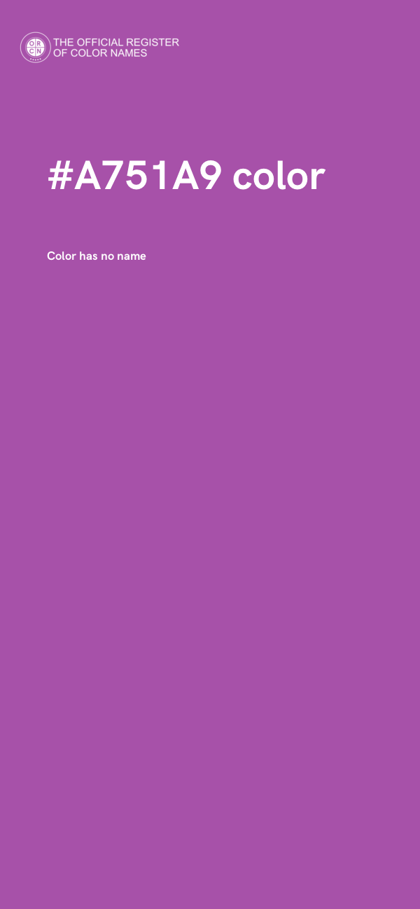 #A751A9 color image