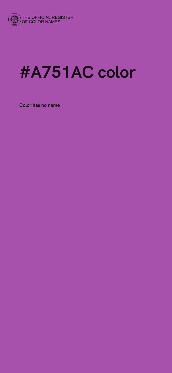 #A751AC color image