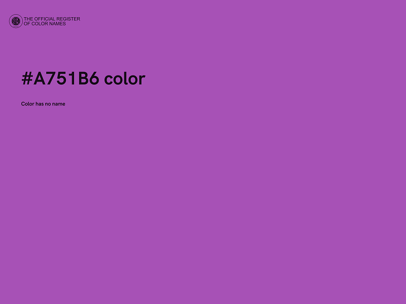 #A751B6 color image