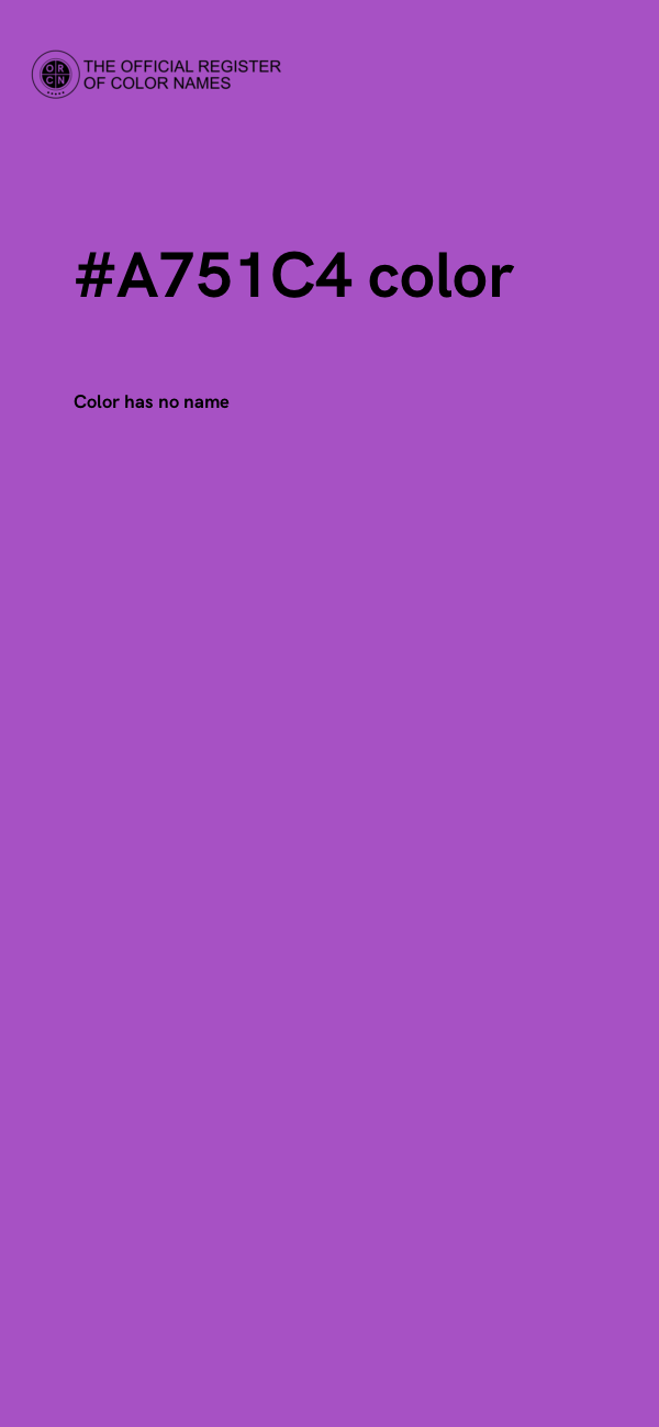 #A751C4 color image