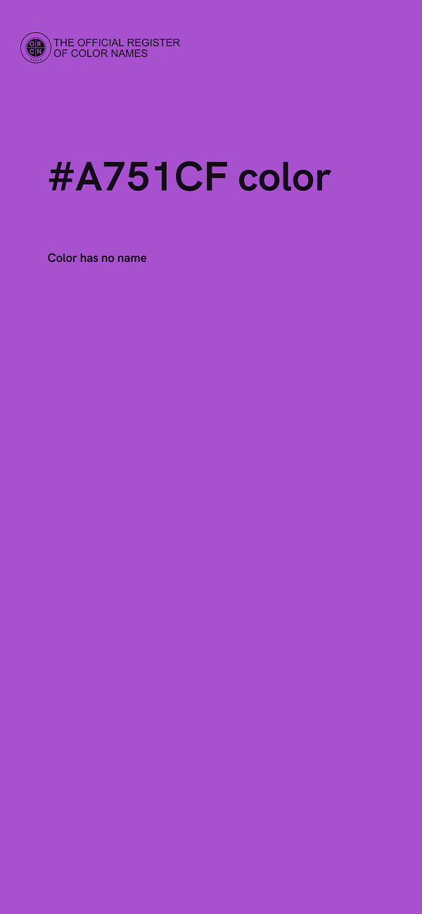 #A751CF color image
