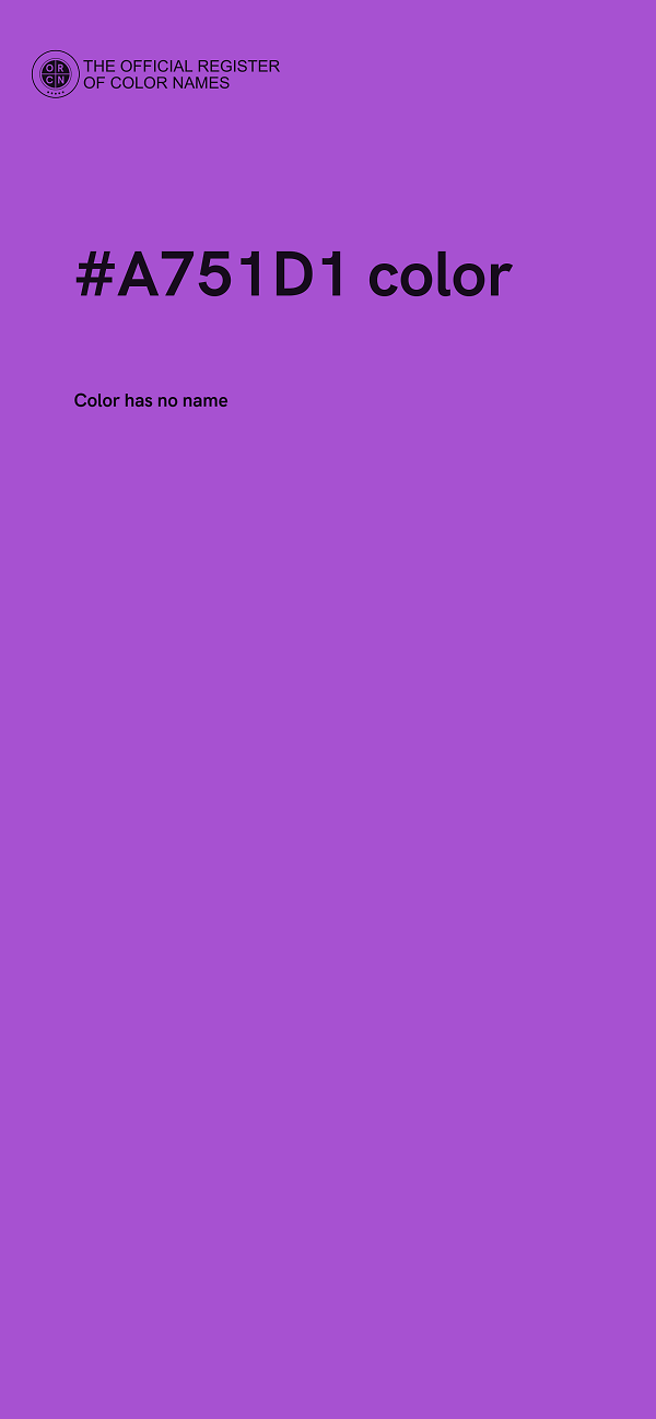 #A751D1 color image