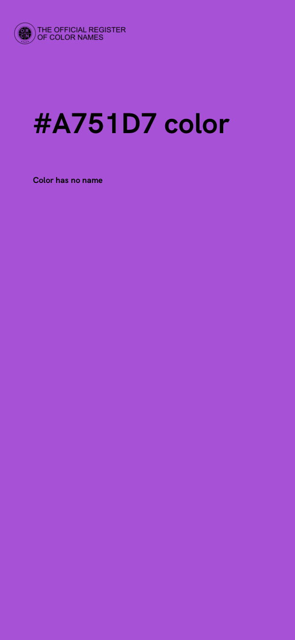 #A751D7 color image
