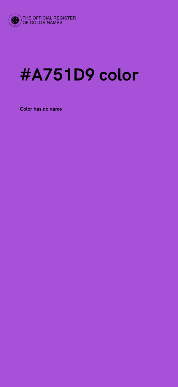 #A751D9 color image