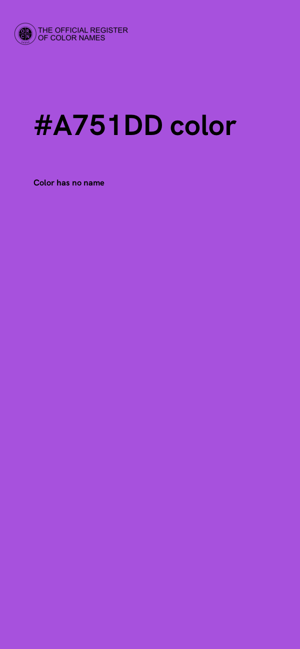 #A751DD color image
