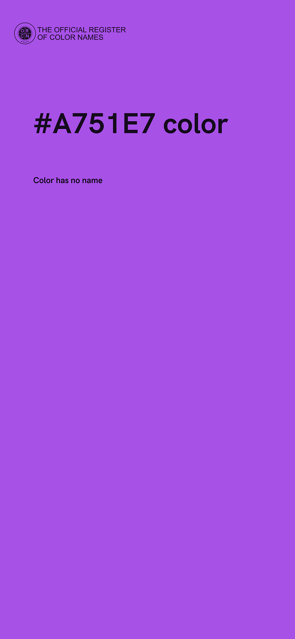#A751E7 color image