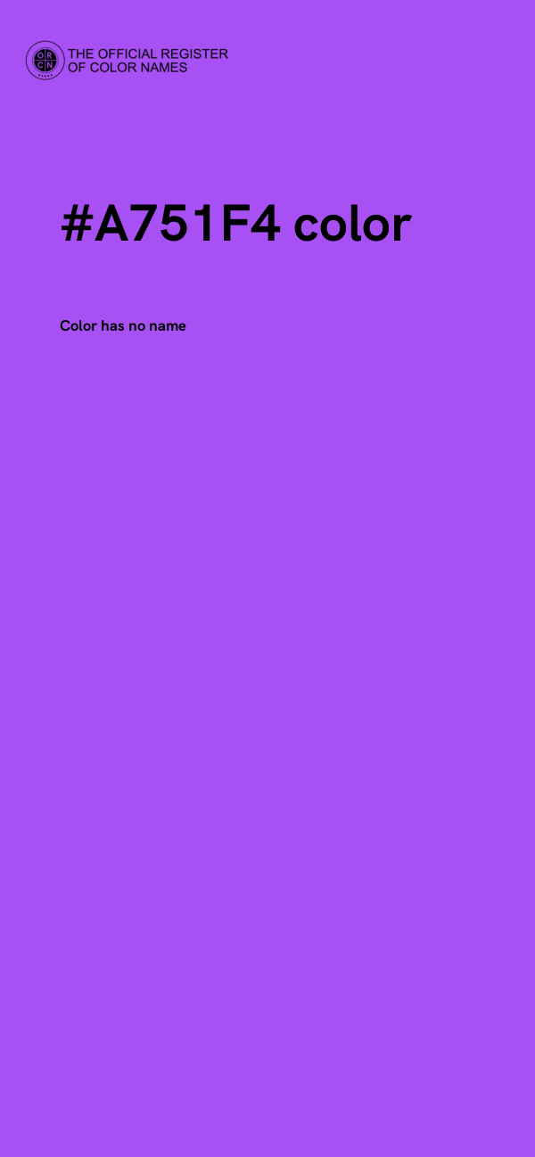 #A751F4 color image