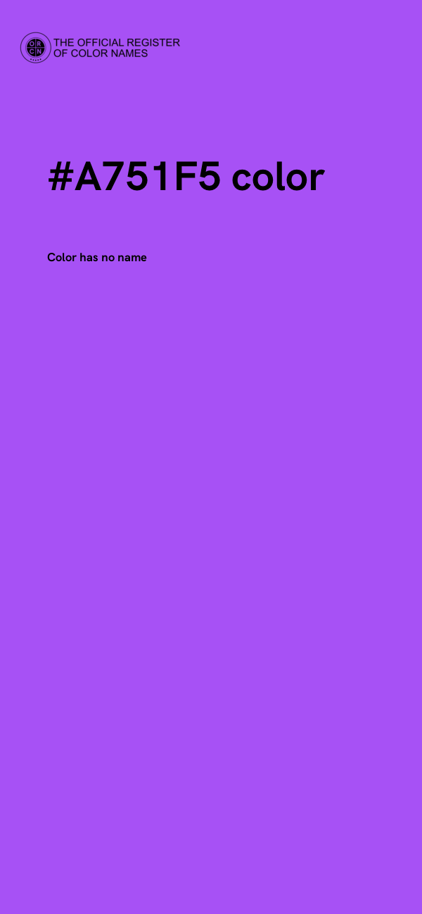#A751F5 color image