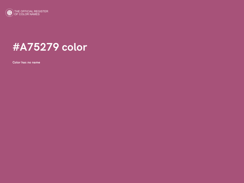 #A75279 color image