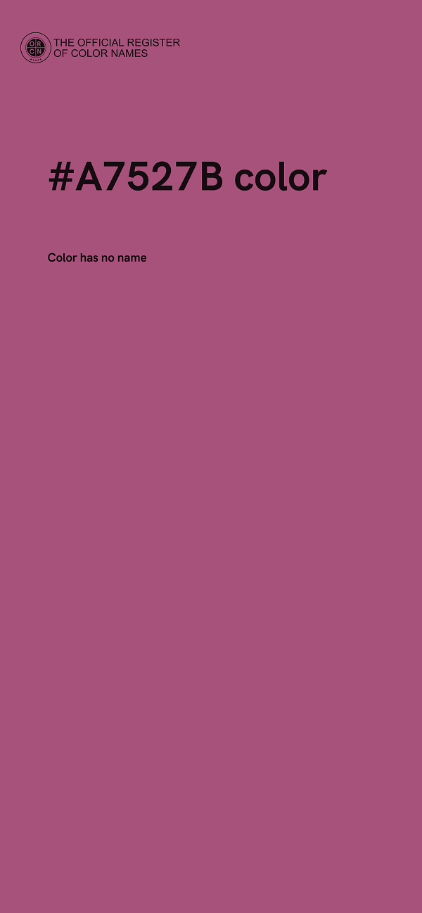 #A7527B color image