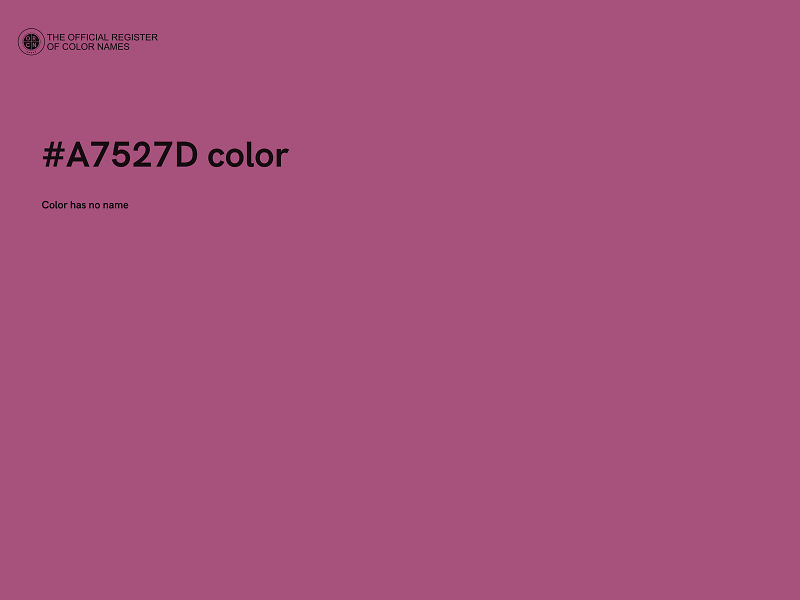 #A7527D color image