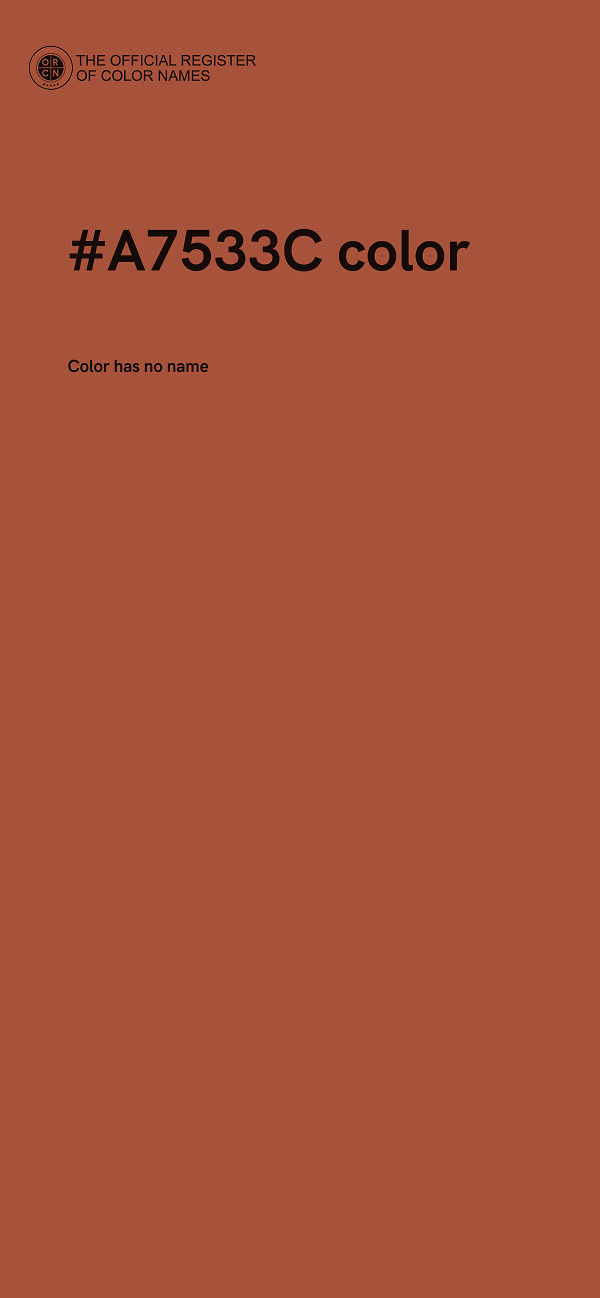#A7533C color image