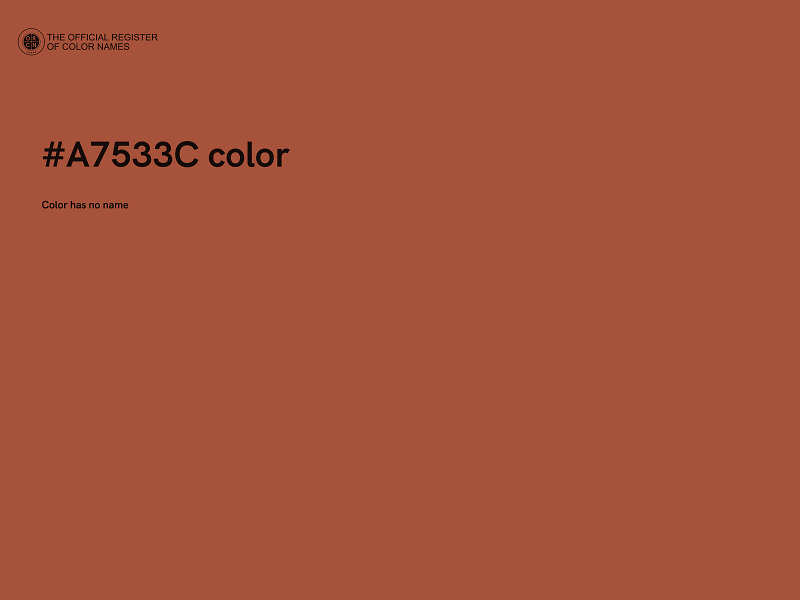 #A7533C color image