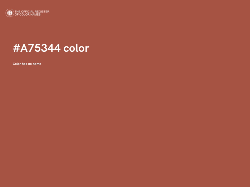 #A75344 color image