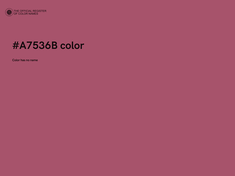 #A7536B color image