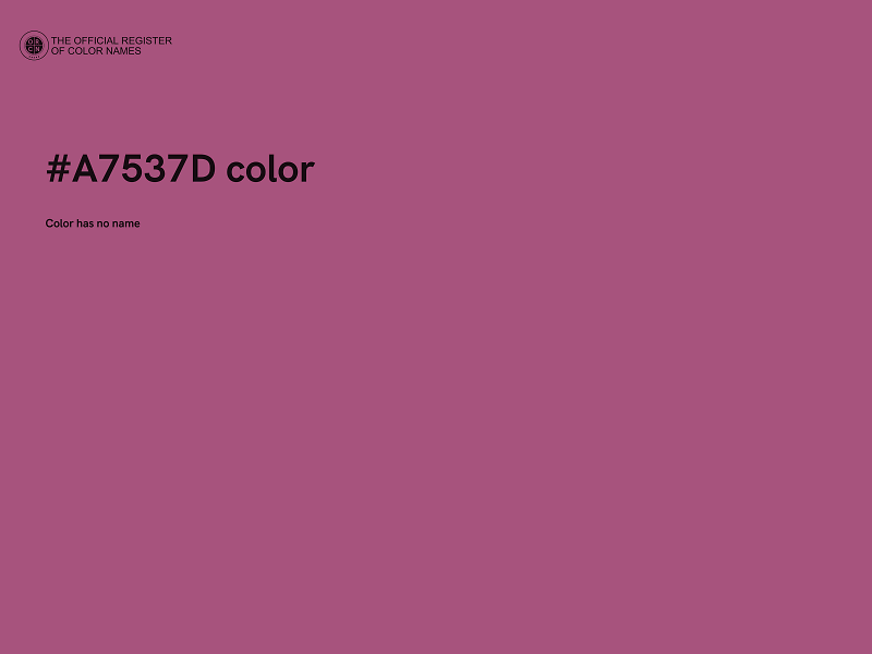 #A7537D color image