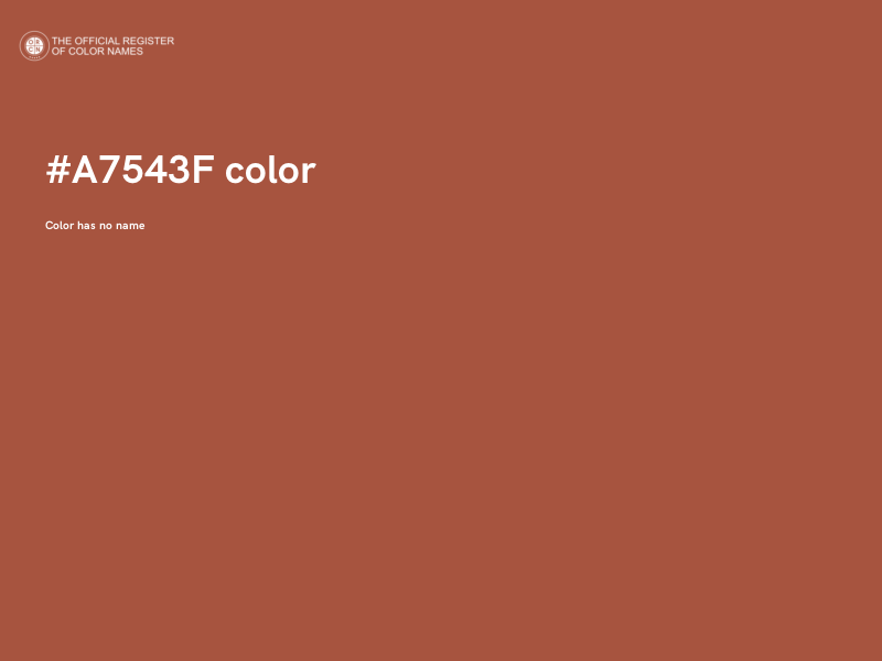 #A7543F color image