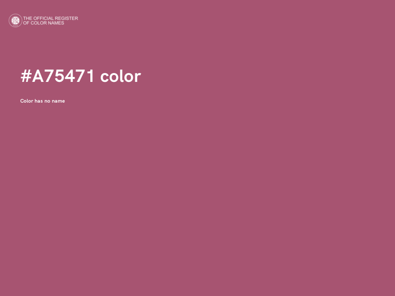 #A75471 color image