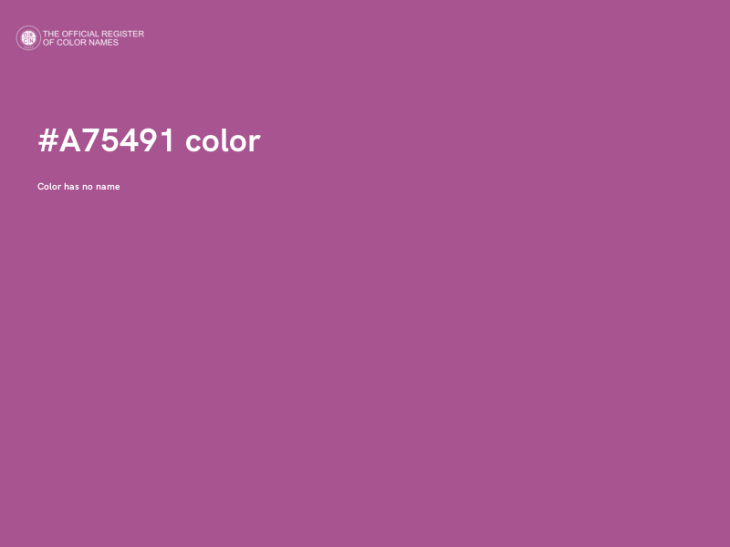 #A75491 color image
