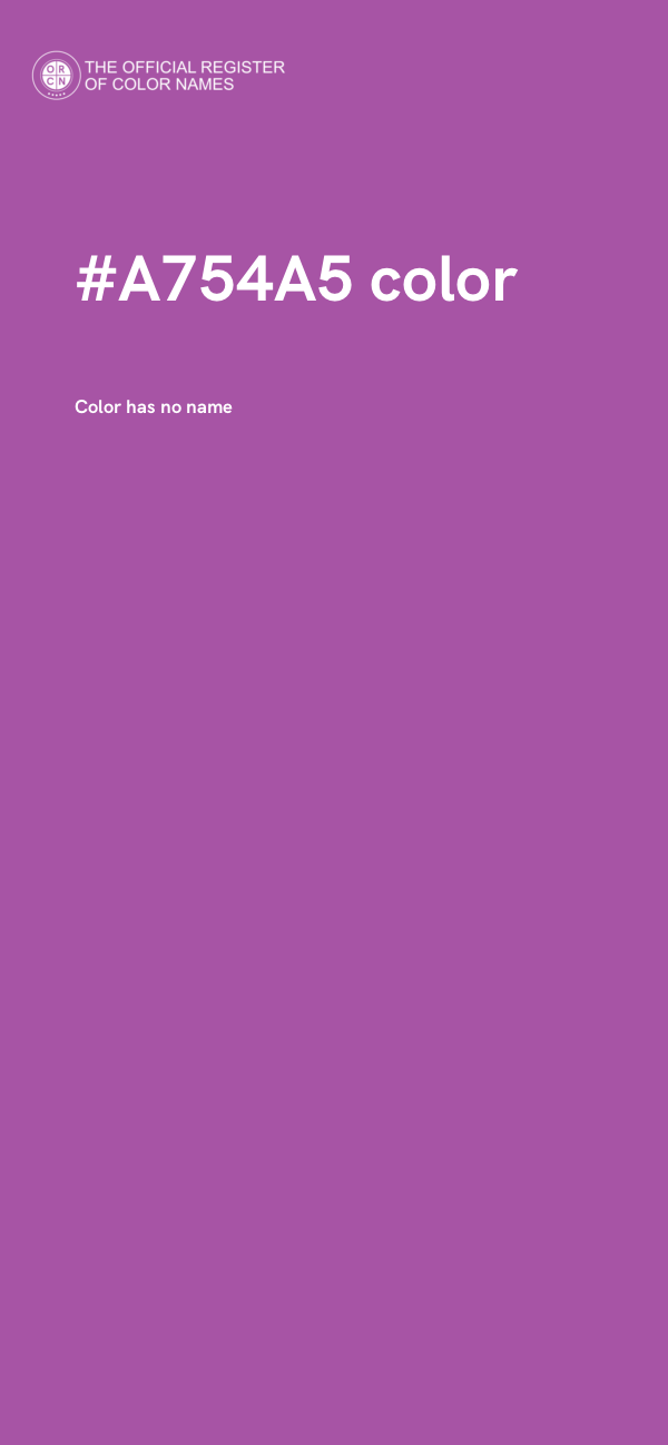 #A754A5 color image