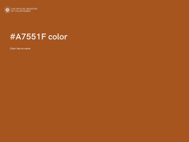 #A7551F color image